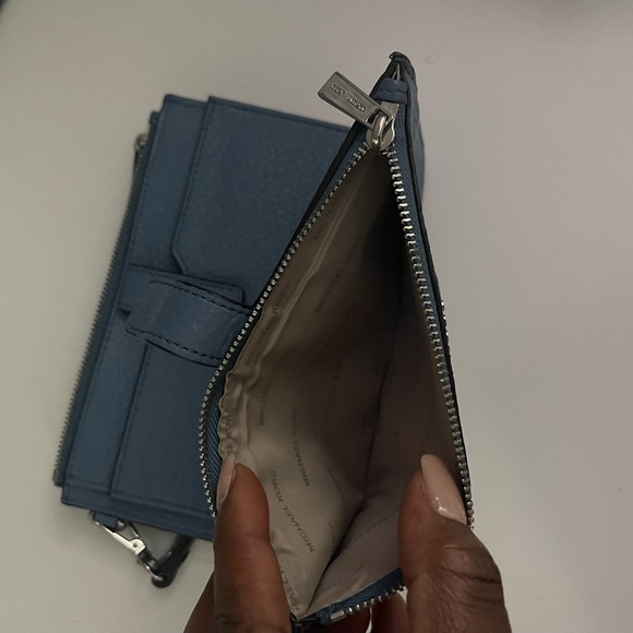 Michael Kors blue wristlet wallet. - Picture 4 of 5